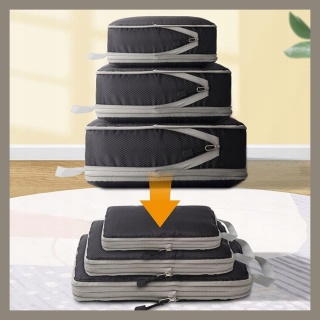 .ORGANIZER KOMPRESYJNY do pakowania walizki Podróżne Torby Zestaw 3 szt