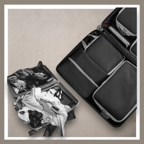 .ORGANIZER KOMPRESYJNY do pakowania walizki Podróżne Torby Zestaw 3 szt