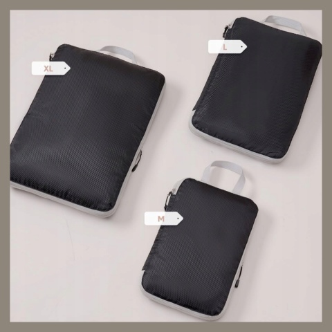 .ORGANIZER KOMPRESYJNY do pakowania walizki Podróżne Torby Zestaw 3 szt