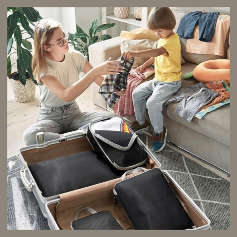 .ORGANIZER KOMPRESYJNY do pakowania walizki Podróżne Torby Zestaw 3 szt