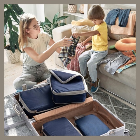 .ORGANIZER KOMPRESYJNY do pakowania walizki Podróżne Torby Zestaw 3 szt