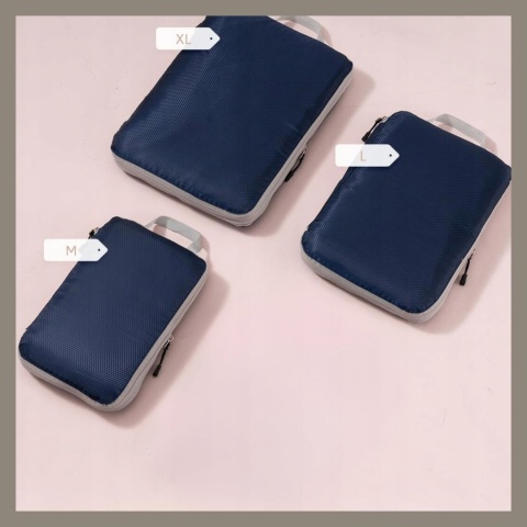 .ORGANIZER KOMPRESYJNY do pakowania walizki Podróżne Torby Zestaw 3 szt