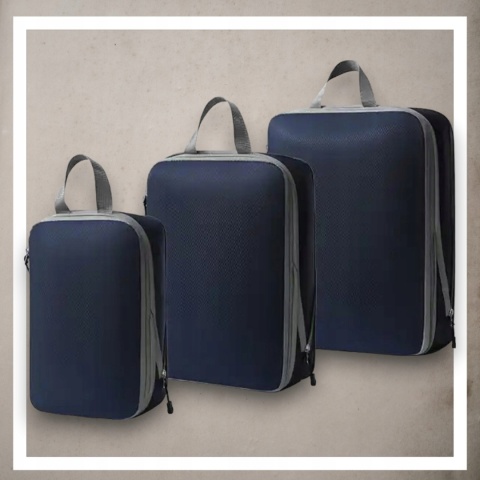 .ORGANIZER KOMPRESYJNY do pakowania walizki Podróżne Torby Zestaw 3 szt