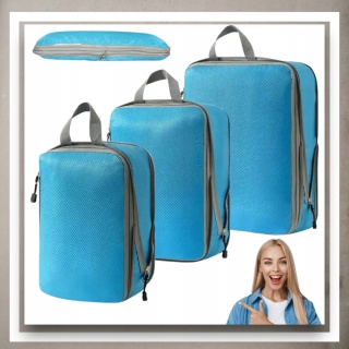 .ORGANIZER KOMPRESYJNY do pakowania walizki Podróżne Torby Zestaw 3 szt