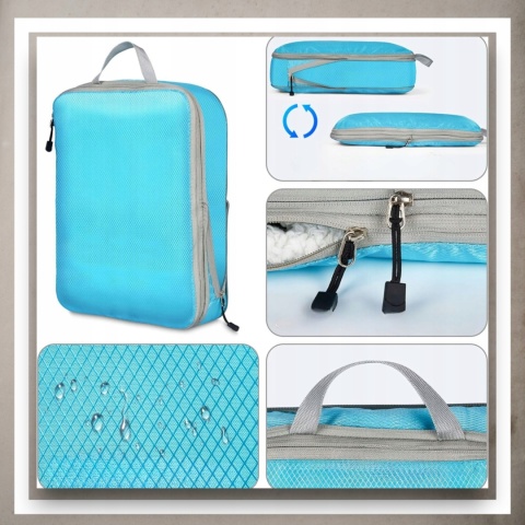 .ORGANIZER KOMPRESYJNY do pakowania walizki Podróżne Torby Zestaw 3 szt