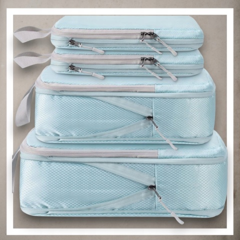 .ORGANIZER KOMPRESYJNY do pakowania walizki Podróżne Torby Zestaw 3 szt