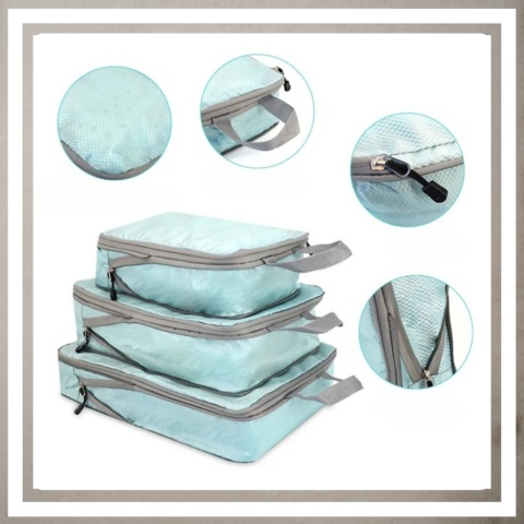 .ORGANIZER KOMPRESYJNY do pakowania walizki Podróżne Torby Zestaw 3 szt