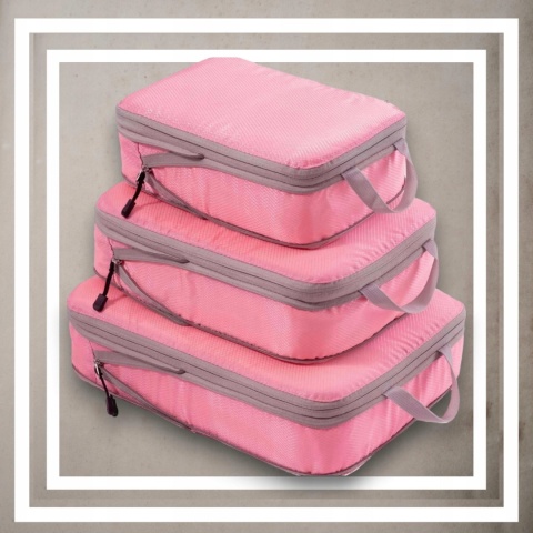 .ORGANIZER KOMPRESYJNY do pakowania walizki Podróżne Torby Zestaw 3 szt