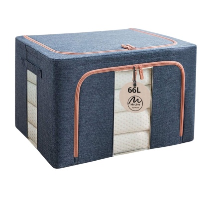 Organizer Pojemnik ze stelażem 50x40x33 cm 66L Kolor Granatowy