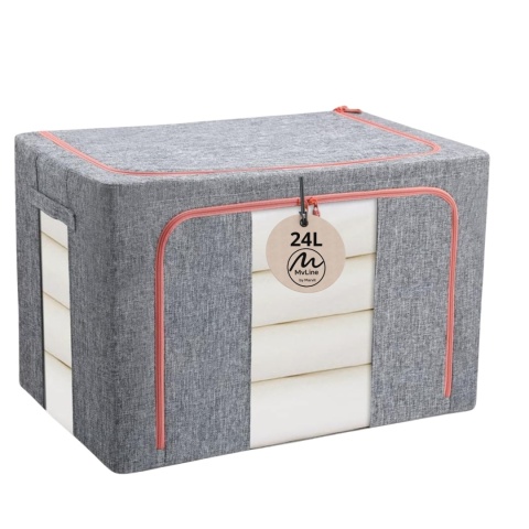 Organizer Pojemnik ze stelażem 40x30x20 cm 24L Kolor Szary