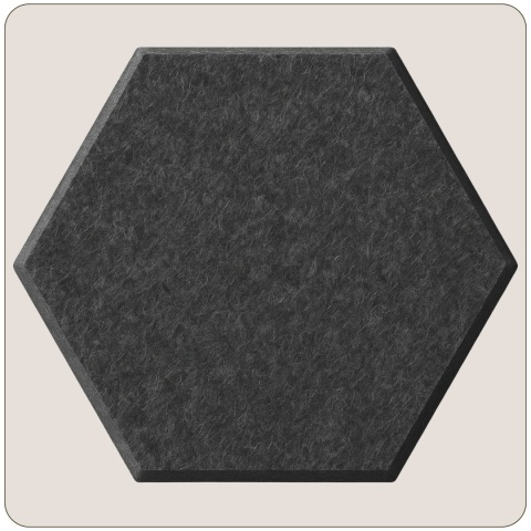 Panel ścienny dekoracyjny samoprzylepny filcowy Kolor Ciemny Szary