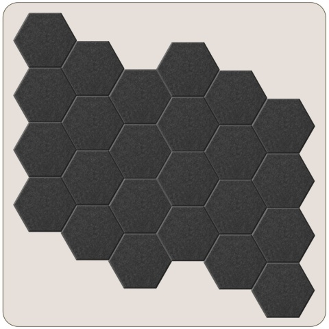 Panel ścienny dekoracyjny samoprzylepny filcowy Kolor Ciemny Szary