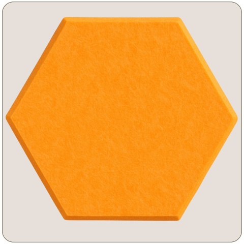 Panel ścienny dekoracyjny samoprzylepny filcowy Kolor Pomarańczowy