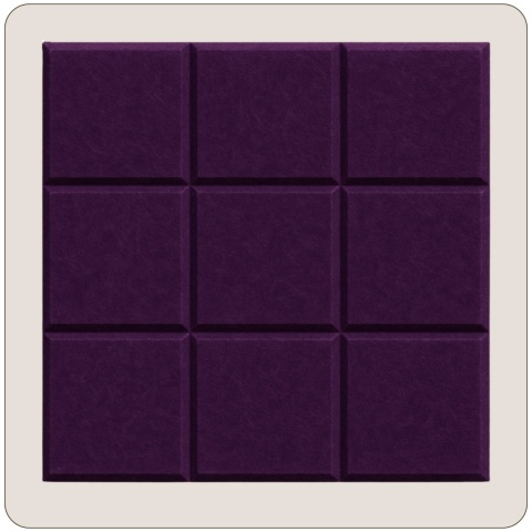 Panel ścienny dekoracyjny samoprzylepny filcowy Kolor Ciemny Fioletowy