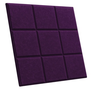 Panel ścienny dekoracyjny samoprzylepny filcowy Kolor Ciemny Fioletowy