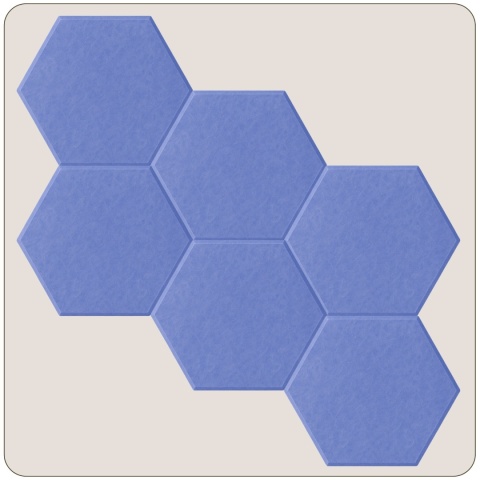 Panel ścienny dekoracyjny samoprzylepny filcowy Kolor Bardzo Jasny Fioletowy