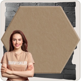 Panel ścienny dekoracyjny samoprzylepny filcowy Kolor Beżowy