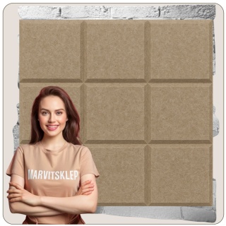 Panel ścienny dekoracyjny samoprzylepny filcowy Kolor Beżowy