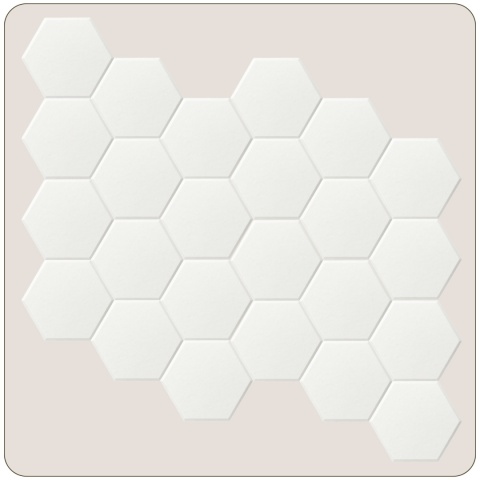 Panel ścienny dekoracyjny samoprzylepny filcowy Kolor Biały