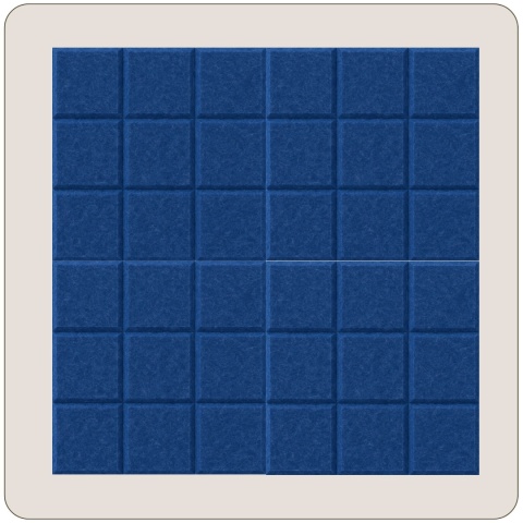 Panel ścienny dekoracyjny samoprzylepny filcowy Kolor Ciemny Niebieski