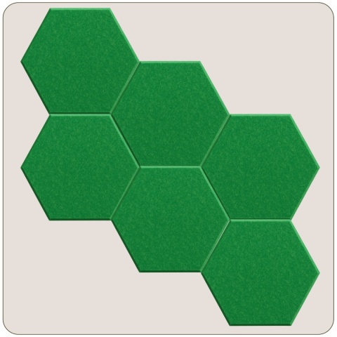Panel ścienny dekoracyjny samoprzylepny filcowy Kolor Ciemny Zielony