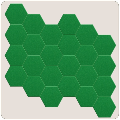 Panel ścienny dekoracyjny samoprzylepny filcowy Kolor Ciemny Zielony