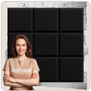 Panel ścienny dekoracyjny samoprzylepny filcowy Kolor Czarny