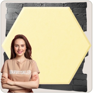 Panel ścienny dekoracyjny samoprzylepny filcowy Kolor Ecru