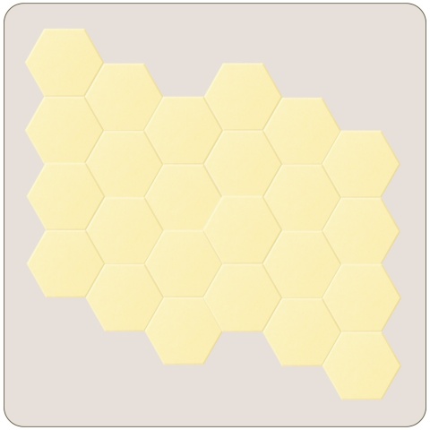 Panel ścienny dekoracyjny samoprzylepny filcowy Kolor Ecru