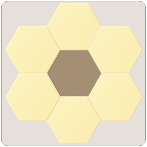 Panel ścienny dekoracyjny samoprzylepny filcowy Kolor Ecru