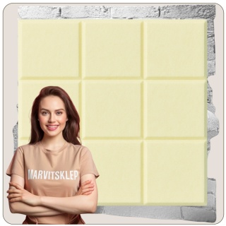 Panel ścienny dekoracyjny samoprzylepny filcowy Kolor Ecru