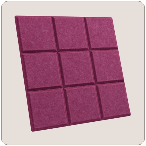 Panel ścienny dekoracyjny samoprzylepny filcowy Kolor Jasny Fioletowy Wrzosowy