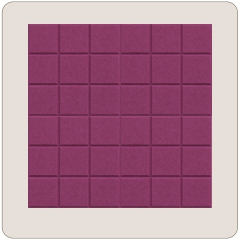 Panel ścienny dekoracyjny samoprzylepny filcowy Kolor Jasny Fioletowy Wrzosowy