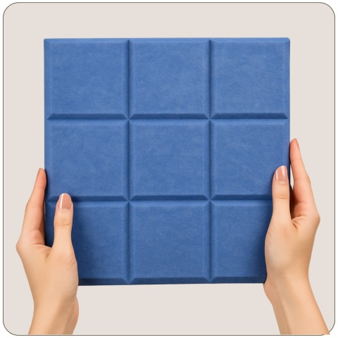 Panel ścienny dekoracyjny samoprzylepny filcowy Kolor Jasny Niebieski