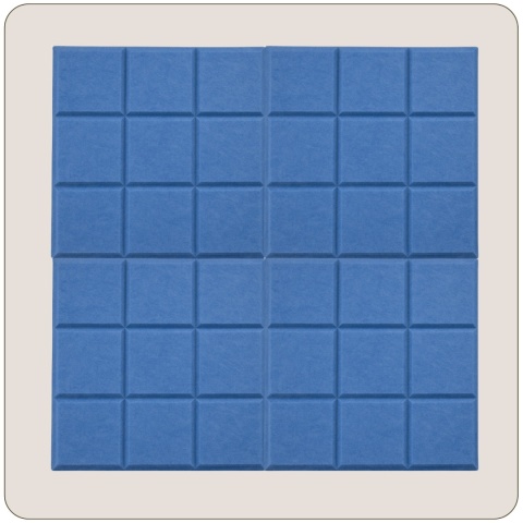 Panel ścienny dekoracyjny samoprzylepny filcowy Kolor Jasny Niebieski