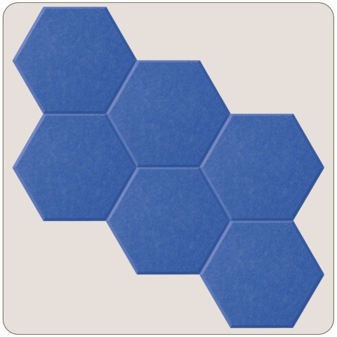 Panel ścienny dekoracyjny samoprzylepny filcowy Kolor Jasny Niebieski