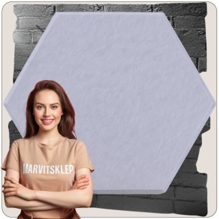 Panel ścienny dekoracyjny samoprzylepny filcowy Kolor Jasny Szary