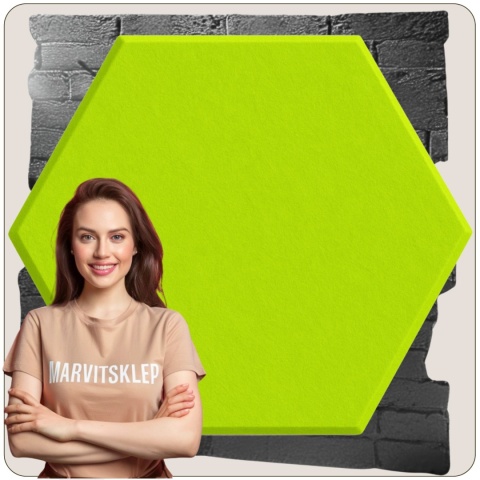 Panel ścienny dekoracyjny samoprzylepny filcowy Kolor Jasny Zielony