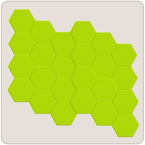 Panel ścienny dekoracyjny samoprzylepny filcowy Kolor Jasny Zielony