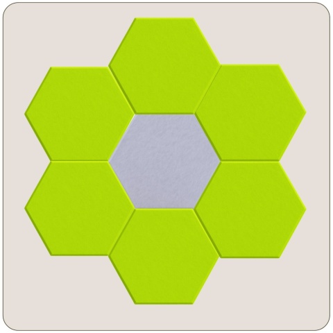 Panel ścienny dekoracyjny samoprzylepny filcowy Kolor Jasny Zielony