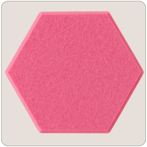 Panel ścienny dekoracyjny samoprzylepny filcowy Kolor Różowy