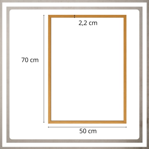 Ramka 50x70 na zdjęcia puzzle plakat drewniana duża rama mdf z pleksi