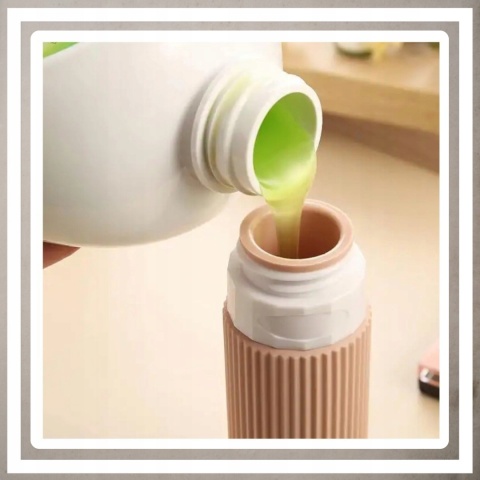 Silikonowe butelki podróżne do samolotu bagażu na kosmetyki 4x90 ml wzór 1