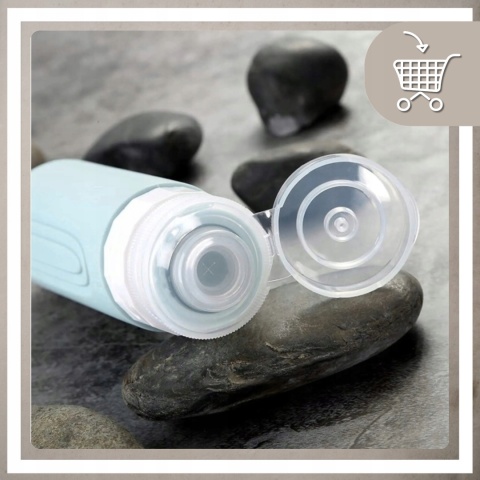 Silikonowe butelki podróżne do samolotu bagażu na kosmetyki 4x90 ml wzór 2