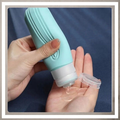 Silikonowe butelki podróżne do samolotu bagażu na kosmetyki 4x90 ml wzór 2