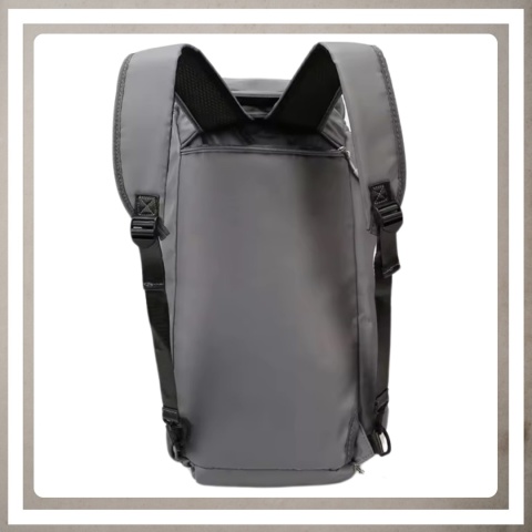 Torba sportowa fitnes na trening siłownię podróż na ramię i plecy CIEMNY SZARY