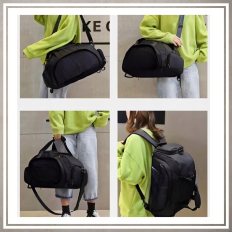 Torba sportowa fitnes na trening siłownię podróż na ramię i plecy GRANATOWY