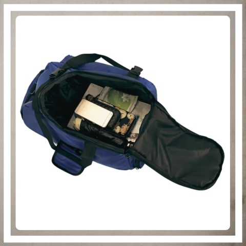 Torba sportowa fitnes na trening siłownię podróż na ramię i plecy GRANATOWY