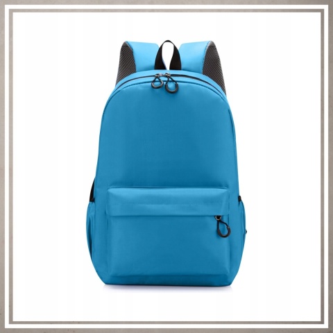 Plecak miejski młodzieżowy na codzień kolor jasny niebieski