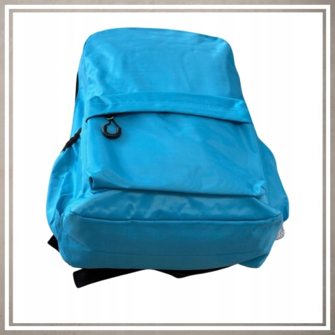 Plecak miejski młodzieżowy na codzień kolor jasny niebieski